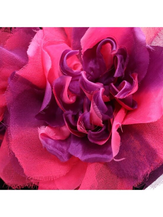 Borsalino Antica Casa Black Velvet Floppy Hat -Pink Flower Feather Women\'s Italy main image 7